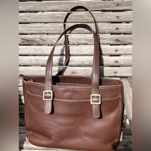 Vintage Coach XL Leather Tote EUC